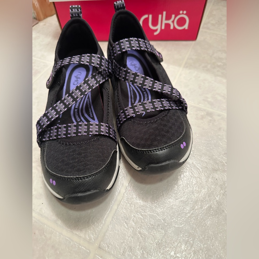 Brand new Ryka black and purple shoes size 7